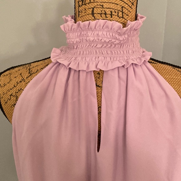 Amanda Uprichard Lavender Halter Mini Dress Women Size M - Picture 5 of 12